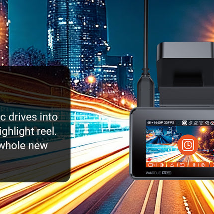 Vantrue E2 Pro Cloud 4K WiFi-GPS-Dashcam