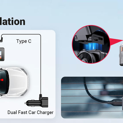 Vantrue E2 Pro Cloud 4K WiFi-GPS-Dashcam