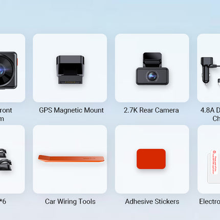 Vantrue E2 Pro Cloud 4K WiFi-GPS-Dashcam