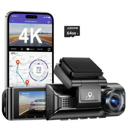 AZDome M770 Pro 1CH 4K Wifi GPS 64gb Dashcam