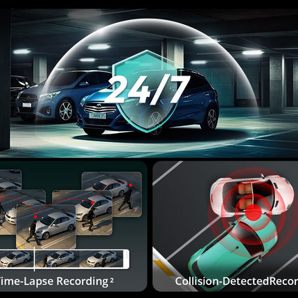 Botslab G300H Plus 4K WiFi GPS 2CH 64 GB Dashcam