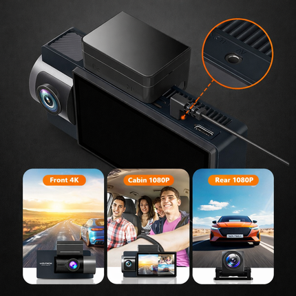 Wolfbox i17 3CH 4K Wifi GPS 64gb Dashcam