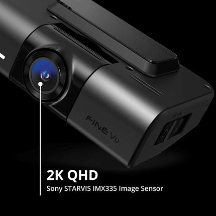 FineVu GX1000 2CH 2K Wifi GPS 32gb Dashcam