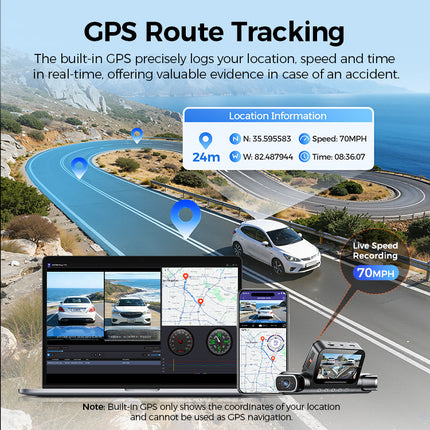 <tc>AZDome M660 Max 4CH 128 GB 4K WiFi GPS 360-Grad-Dashcam</tc>