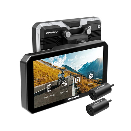 Innovv N1 Pro 2CH WiFi-Carplay-Monitor und Dashcam für Motorräder