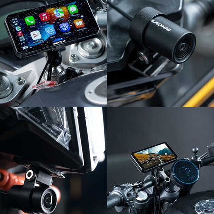 Innovv N1 Pro 2CH WiFi-Carplay-Monitor und Dashcam für Motorräder