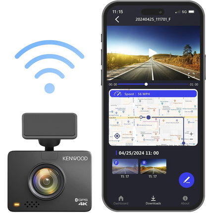 Kenwood DRV-A610W 4K Wifi GPS Dashcam