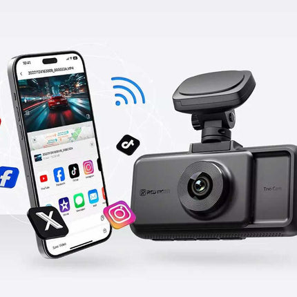 Redtiger A6 3CH 2K Touch Wifi GPS 64gb Dashcam
