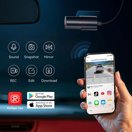 Redtiger F11 4K 1CH WiFi 32 GB Dashcam