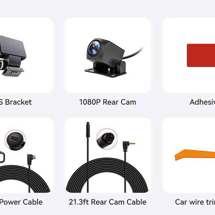 Redtiger F7N 4K Wifi GPS 2CH 64gb Dashcam