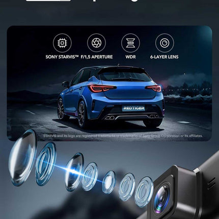 <tc>Redtiger F7NT Touch 4K Touch WiFi GPS 2CH 128 GB Dashcam</tc>