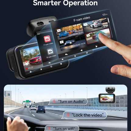 Redtiger ViewClear 70 4K Touch WiFi GPS 2CH 128 GB Dashcam
