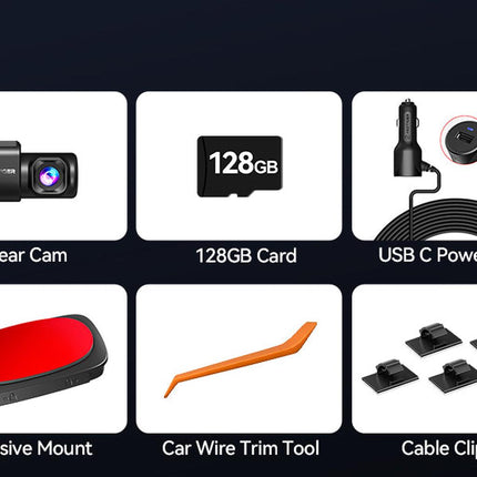 Redtiger ViewClear 70 4K Touch WiFi GPS 2CH 128 GB Dashcam