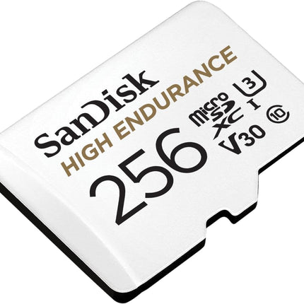 <tc>SanDisk 256 GB High Endurance U3 V30 microSD-Karte</tc>