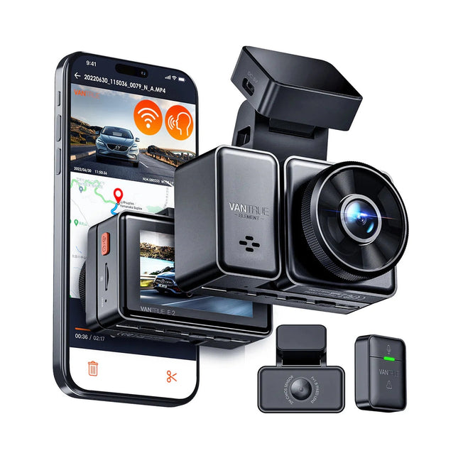 Vantrue E2 Pro Cloud 4K WiFi-GPS-Dashcam