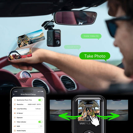 Vantrue E360 Cloud 5K 2CH WiFi GPS 360 Grad