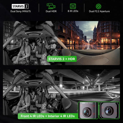 Vantrue E360 Plus Cloud 5K 3CH WiFi GPS 360 Grad