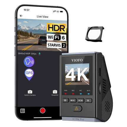 Viofo A119M Pro 4K WiFi-GPS-Dashcam