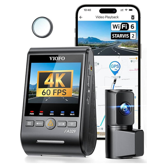 Viofo A329T 2CH 4K WiFi-GPS-Dashcam