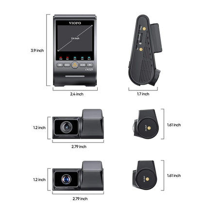 Viofo A329T 3CH 4K WiFi-GPS-Dashcam