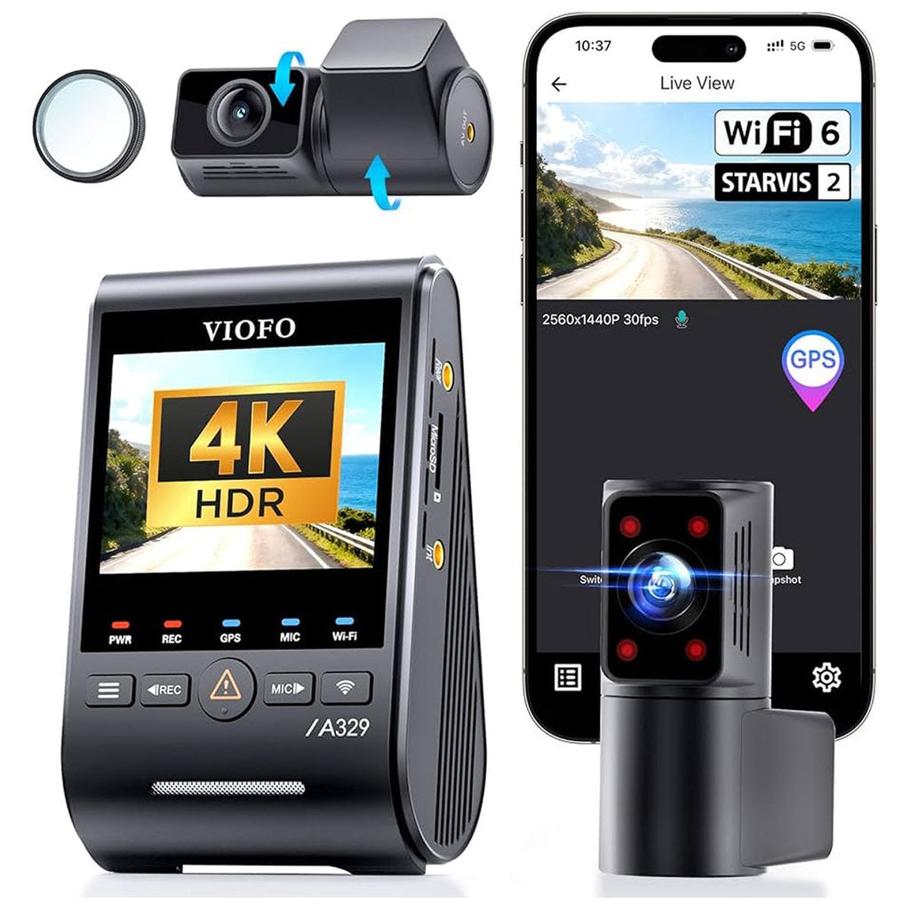 Viofo A329T 3CH 4K WiFi-GPS-Dashcam