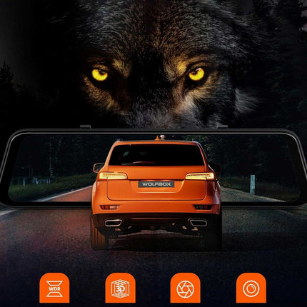 Wolfbox G850 Pro 4K Wifi GPS 64gb Mirror Dashcam