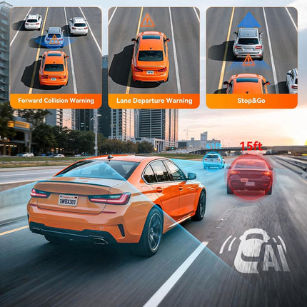Wolfbox X3 Touch 2CH 2K Wifi GPS 64gb Dashcam