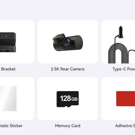 Wolfbox X5 Touch 3CH 4K Wifi GPS 128gb Dashcam