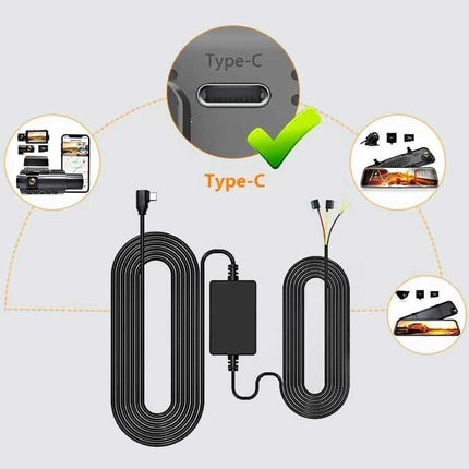 Wolfbox Hardwire Kit USB-C 3-Draht