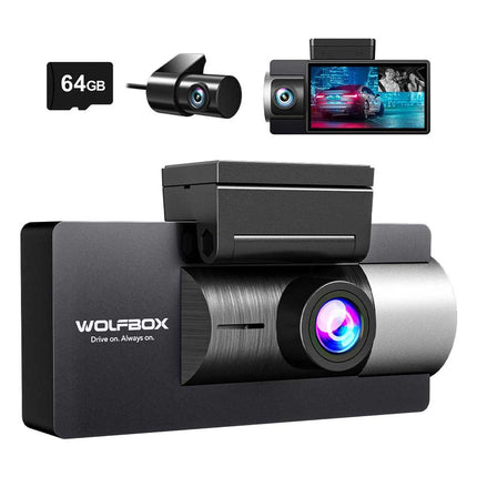 Wolfbox i17 3CH 4K Wifi GPS 64gb Dashcam