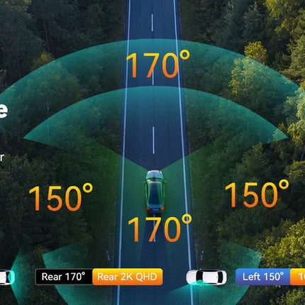 <tc>AZDome M350 4CH 2K WiFi GPS 64 GB 360-Grad-Dashcam</tc>
