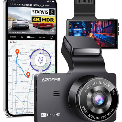 AZDome M63 Pro True 4K 64gb Wifi GPS Dashcam