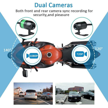 Motocam E6L 2CH Dual Wifi Motorrad Dashcam