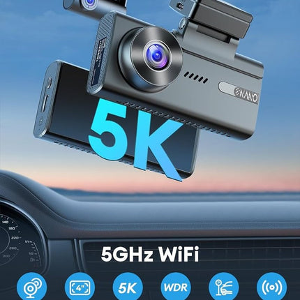 Nanocam M93 Pro 5K Touch Wifi GPS 64gb Dashcam