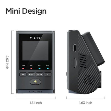 Viofo A119 Mini 2 QuadHD Wifi GPS Dashcam